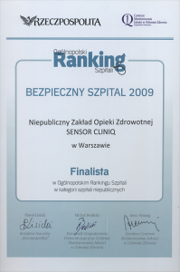 BEZPIECZNY SZPITAL 2009